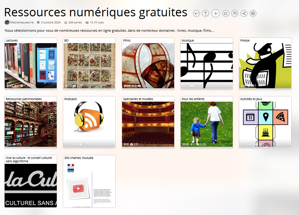 Pearltrees tableau ressources gratuites