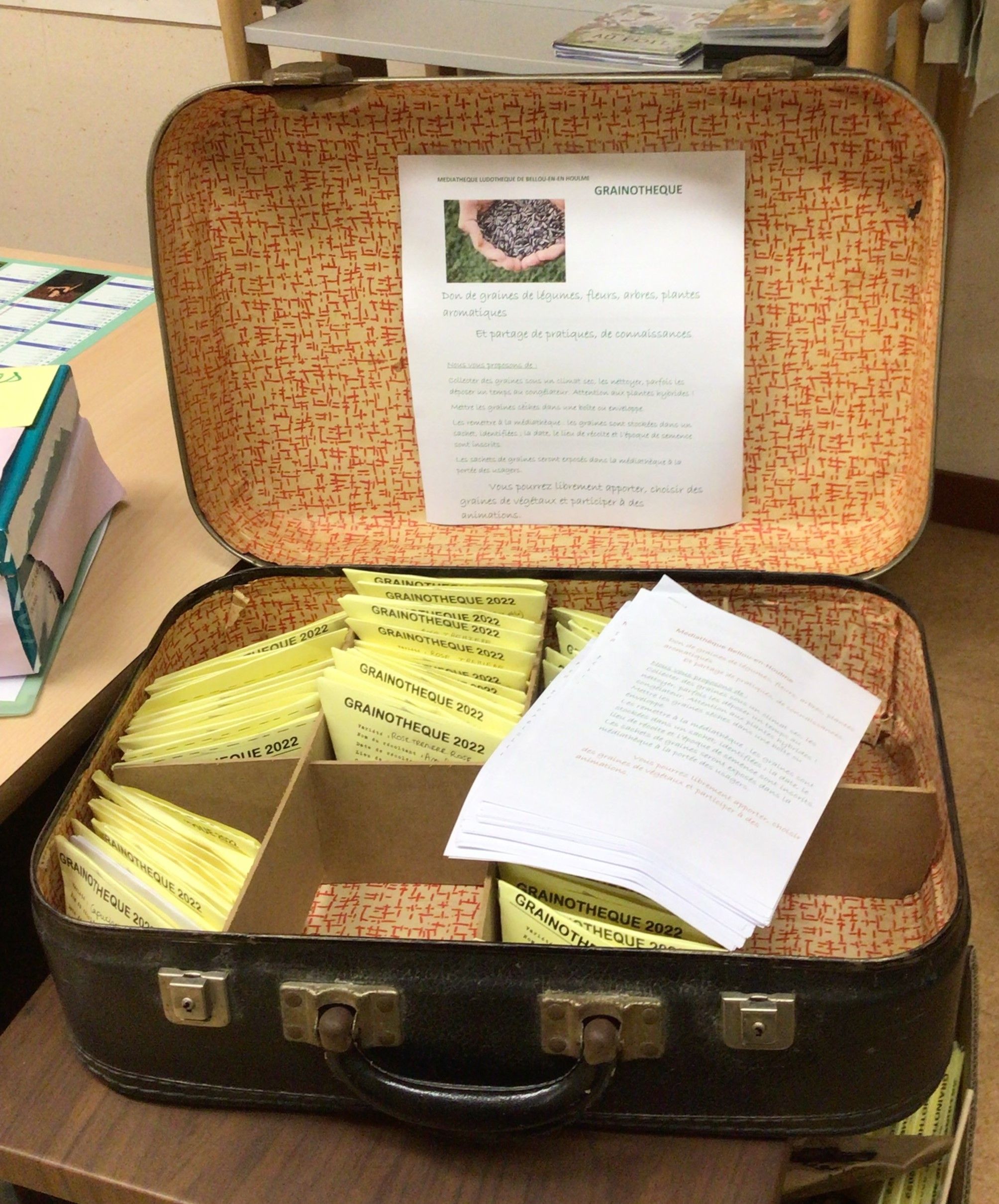 Photo 1 : grainothèque de Bellou-en-Houlme